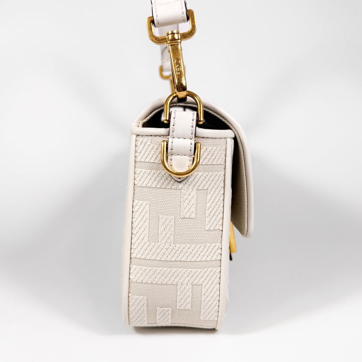 Fendi Embroidered FF Zucca Medium Baguette Bag