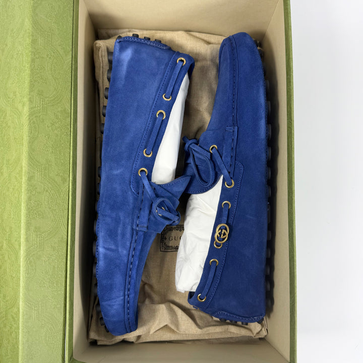 Gucci Suede Horsebit Driver Loafer - Men’s 12.5