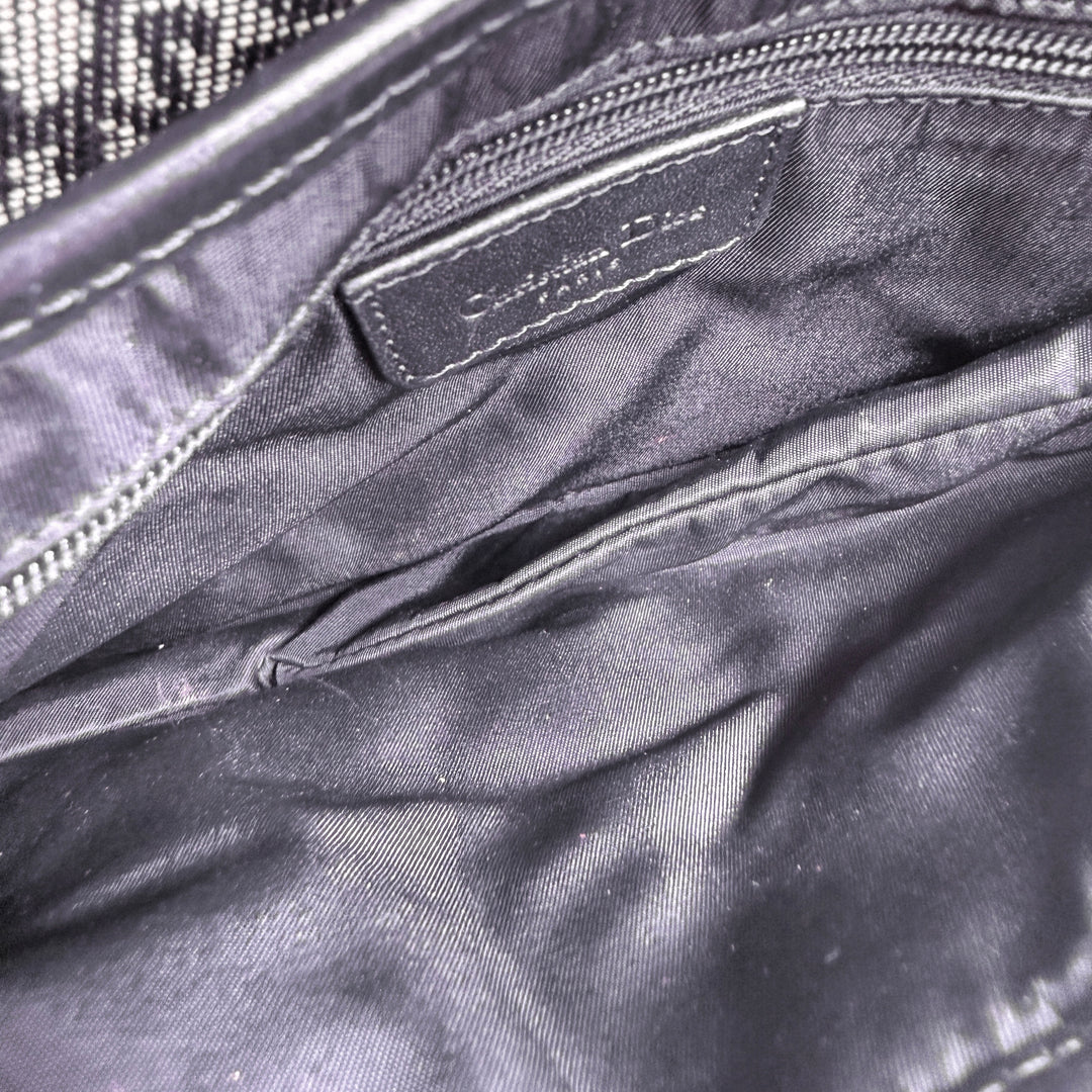 Christian Dior Oblique Canvas Saddle Bag