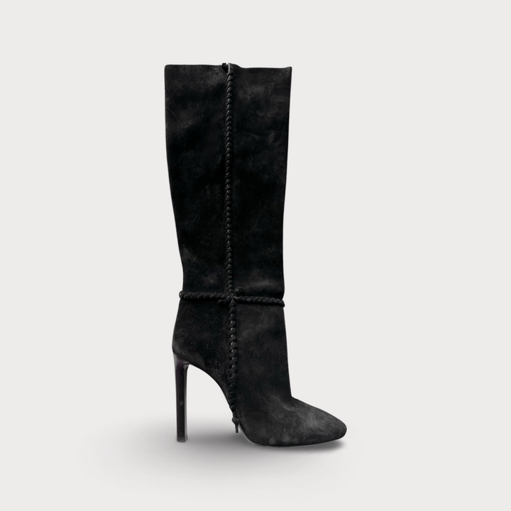 Saint Laurent Mica Suede Knee Boot - Women’s 8