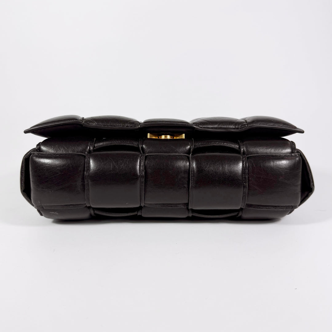 Bottega Veneta Nappa Maxi Intreccio Padded Cassette Crossbody Bag Fondant