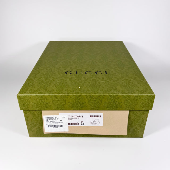 Gucci GG Canvas & Suede Lace Up Boot - Men’s 7