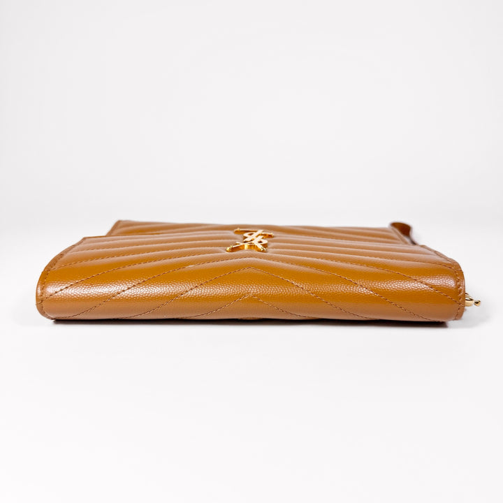 Saint Laurent Grain De Poudre Cassandre Flap Pouch