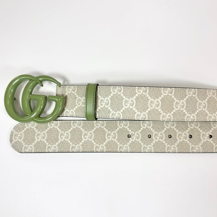 Gucci GG Marmont Monogram Belt Green 75 30