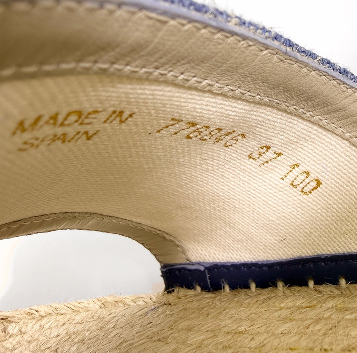 Gucci Pilar Denim Wedge Heel  - Women’s 7