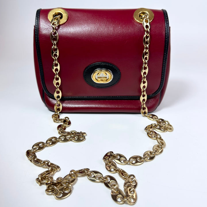 Gucci Calfskin Marina Chain Flap Bag