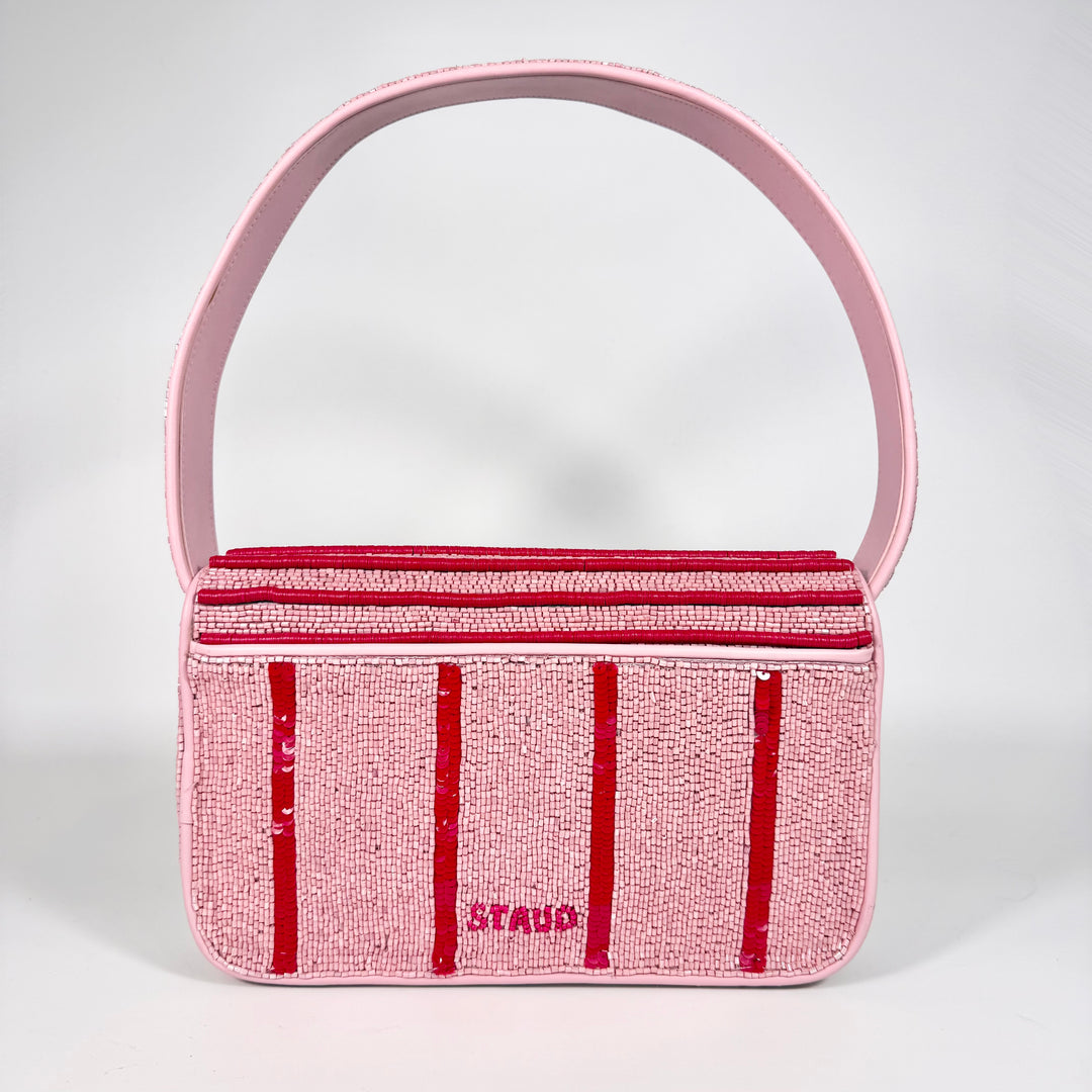Staud Tommy Beaded Shoulder Bag