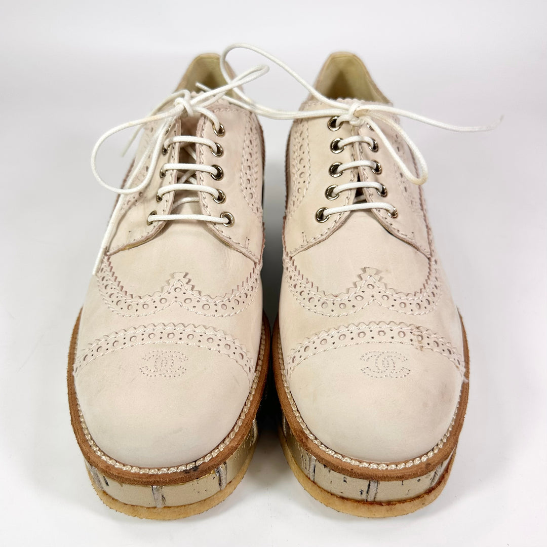 Chanel Lace Up Oxford Loafer - Women’s 7.5