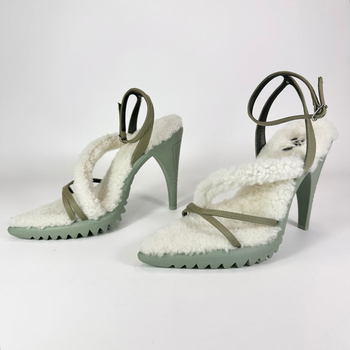 Off-White Allen Shearling Heel - Women’s 6