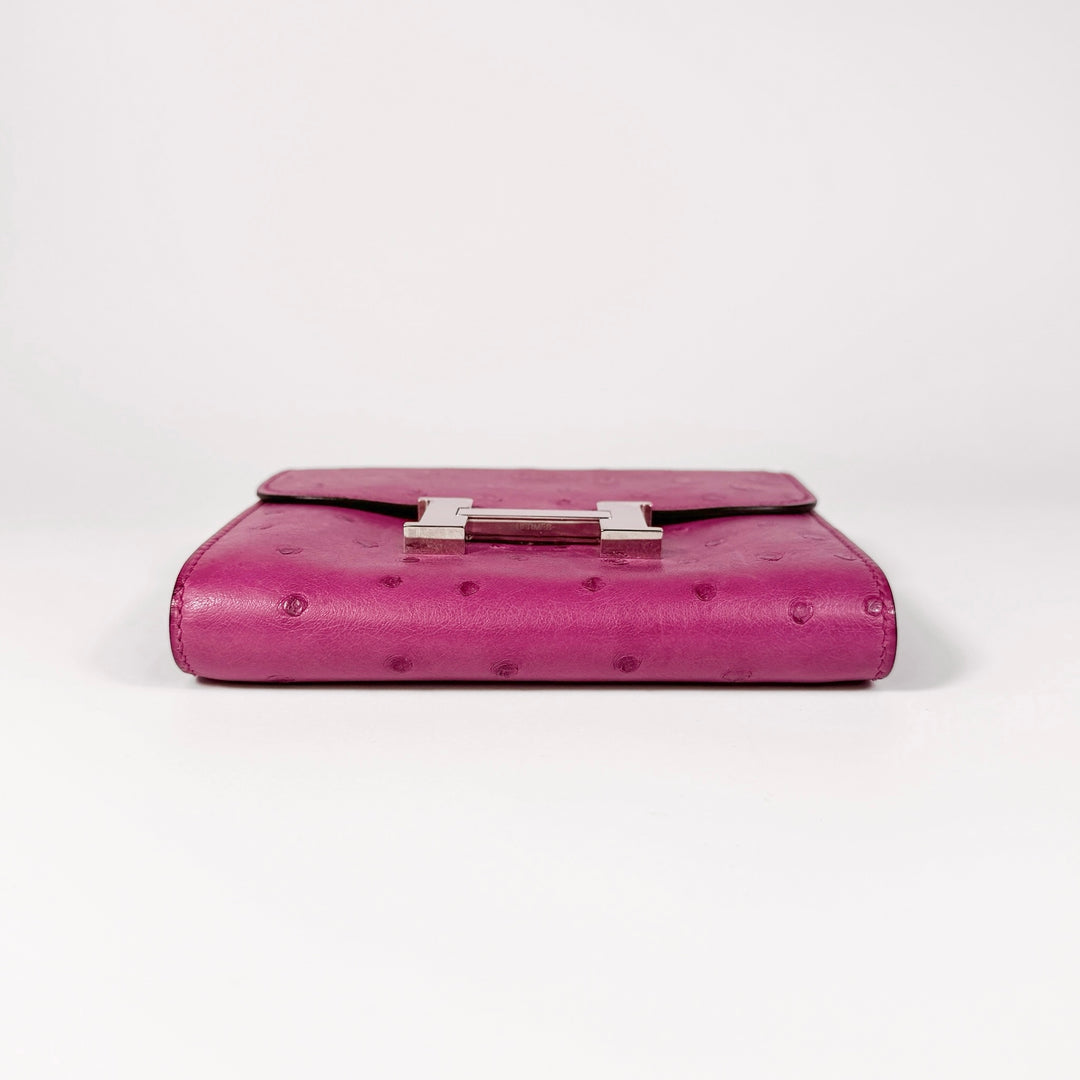 Hermès Fuchsia Ostrich Constance Wallet