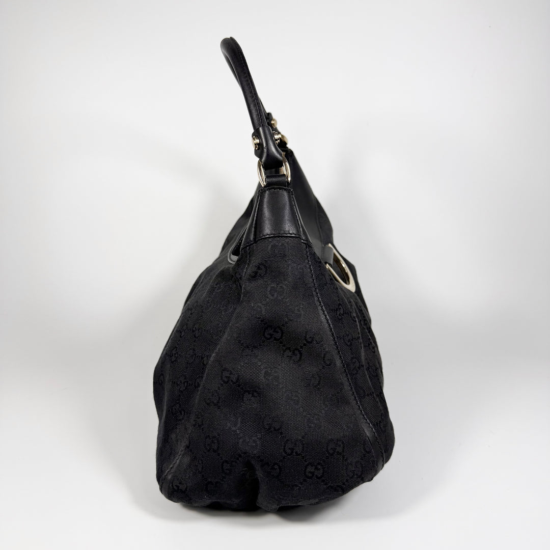 Gucci Canvas GG Abbey Hobo Bag