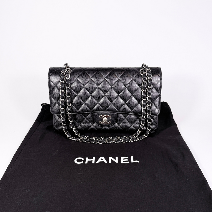 Chanel Quilted Caviar Medium Double Flap Bag