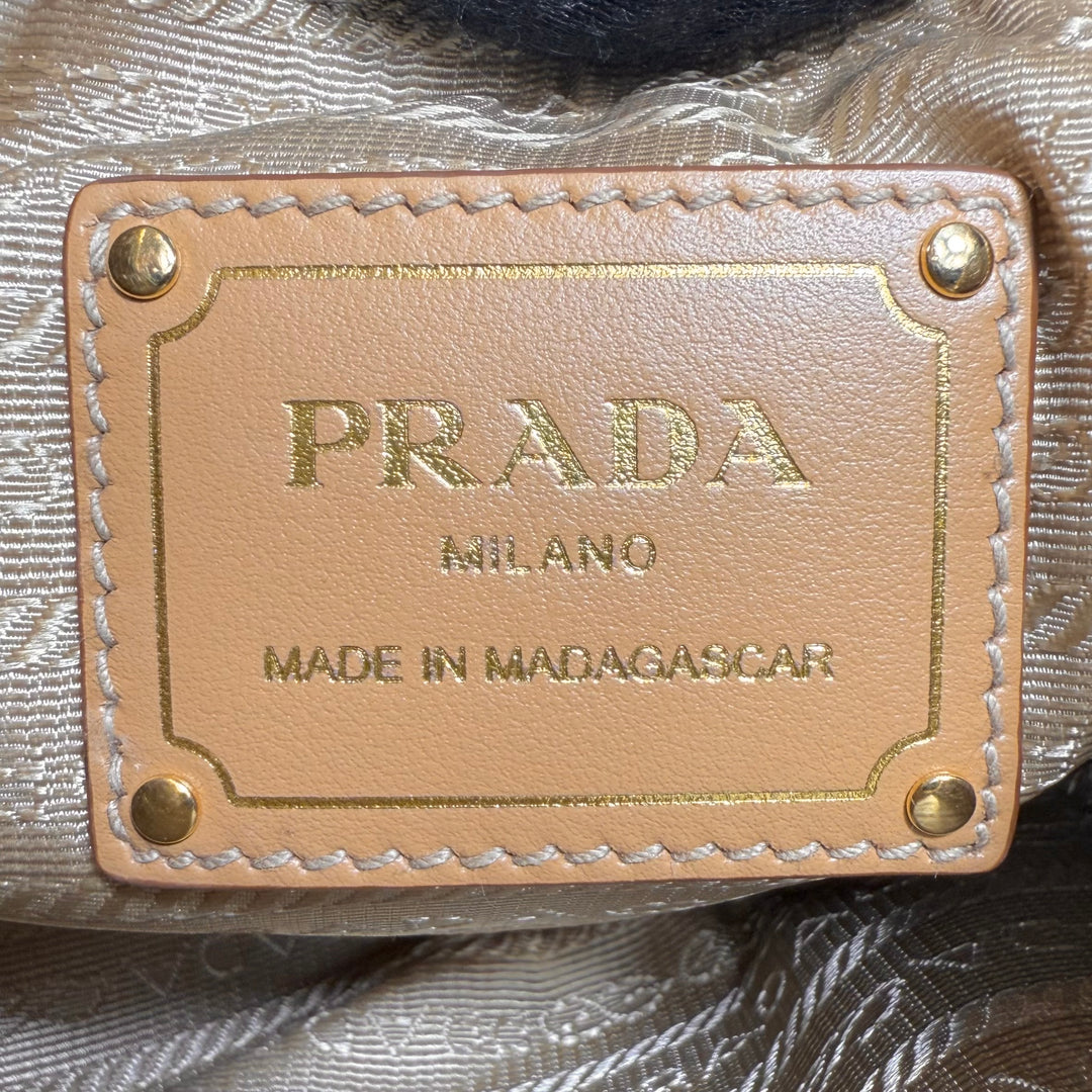 Prada Crochet Arqué Shoulder Bag