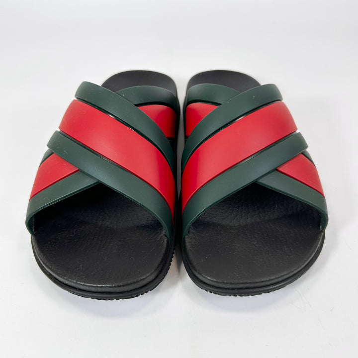 Gucci Rubber Web Criss Cross Slide Sandal - Women’s 6