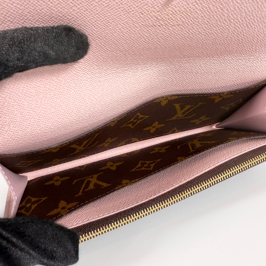 Louis Vuitton Monogram Rose Ballerine Emilie Wallet