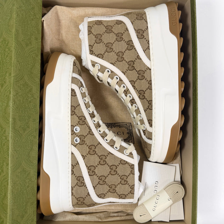 Gucci Platform 1977 Tennis High Top Sneaker - Women’s 10.5