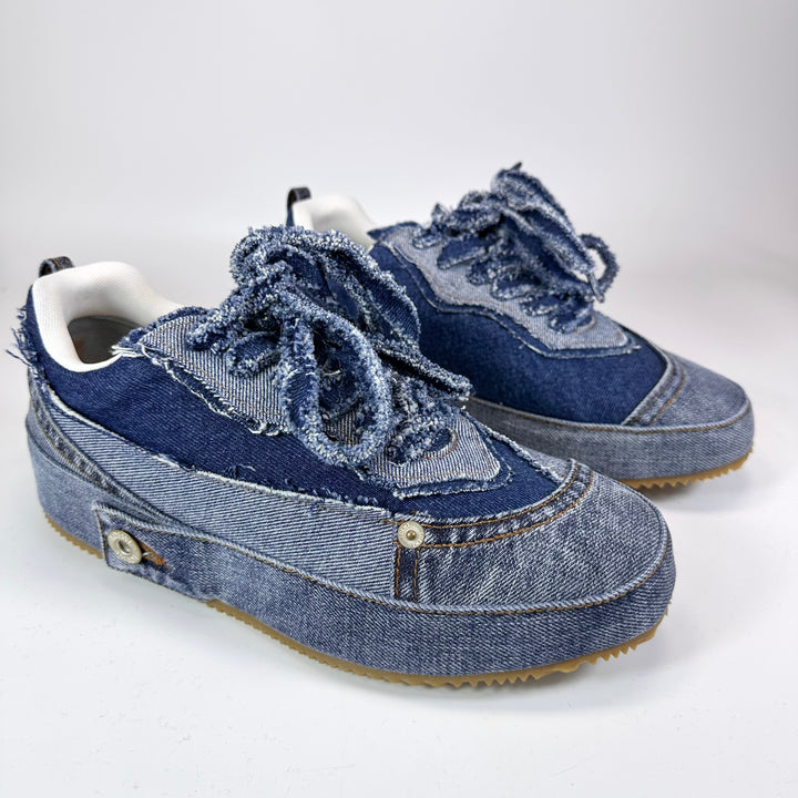 Loewe Deconstructed Denim Low Top Sneaker - Men’s 8