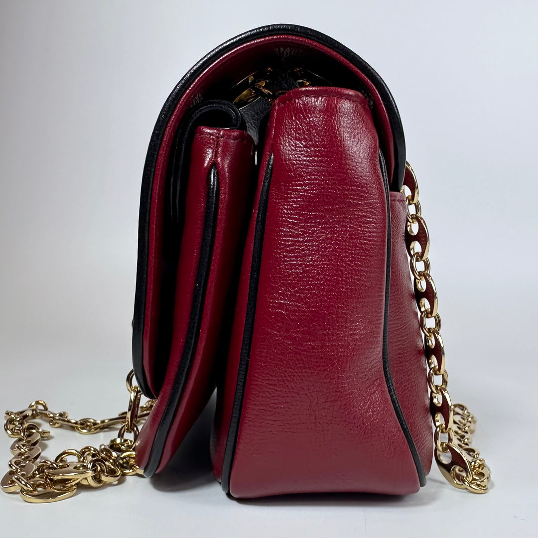 Gucci Calfskin Marina Chain Flap Bag