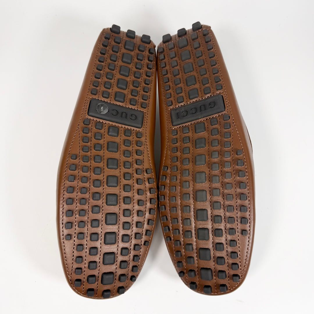 Gucci GG Supreme Leather Driver Loafer - Men’s 9.5