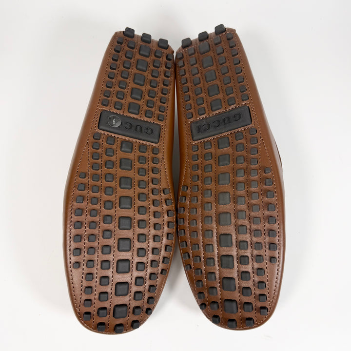 Gucci GG Supreme Leather Driver Loafer - Men’s 9.5
