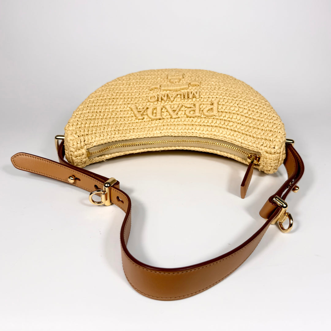 Prada Crochet Arqué Shoulder Bag
