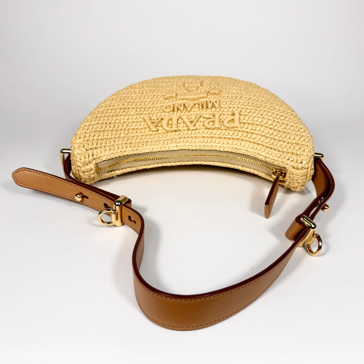 Prada Crochet Arqué Shoulder Bag