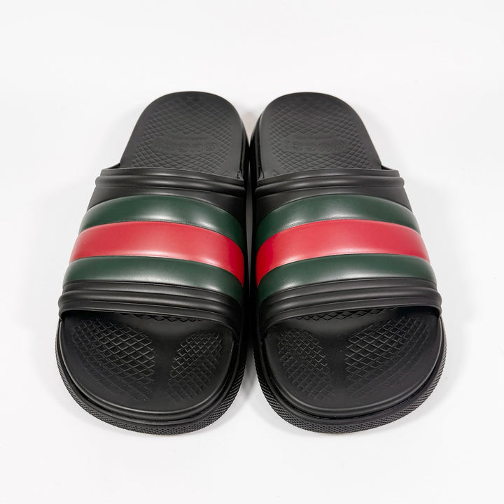 Gucci Web Rubber Pool Slide - Men’s 8.5