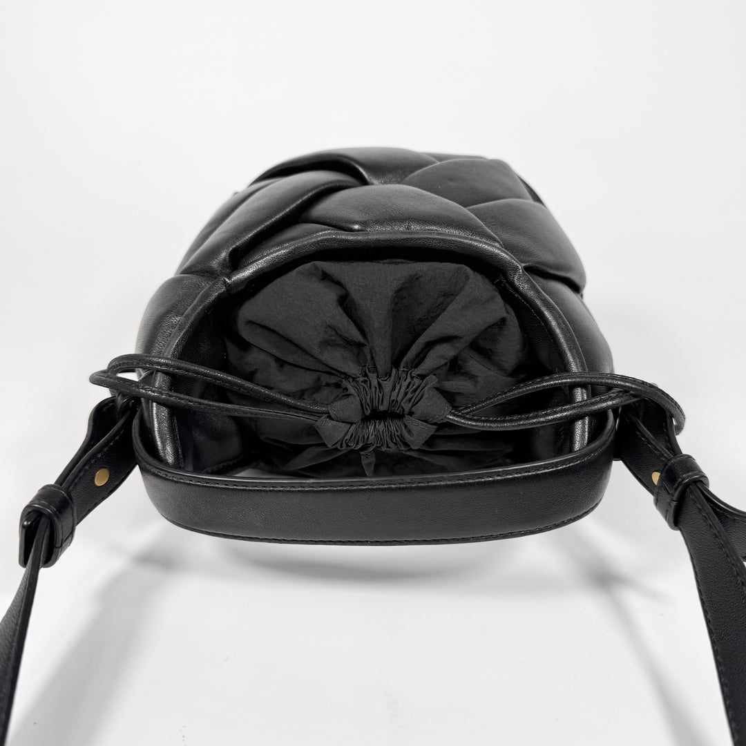 Bottega Veneta Lambskin Intreccio Small Helmet Bag