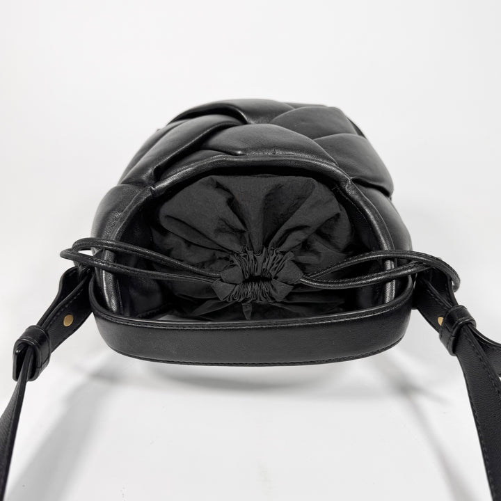 Bottega Veneta Lambskin Intreccio Small Helmet Bag