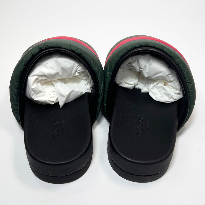 Gucci Padded Nylon Web Slide Sandal  - Women’s 5