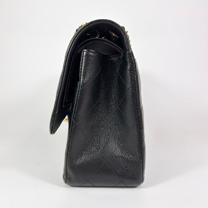 Chanel Jumbo Caviar Double Flap Bag Black