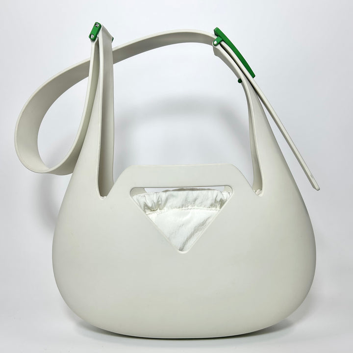 Bottega Veneta White & Parakeet Moulded Shoulder Bag