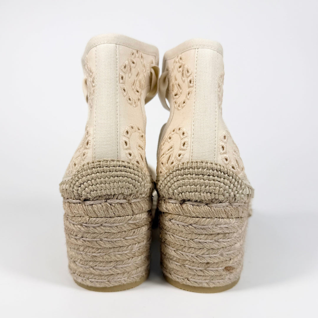 Gucci Damita GG Eyelet Wedge Heel - Women’s 6.5
