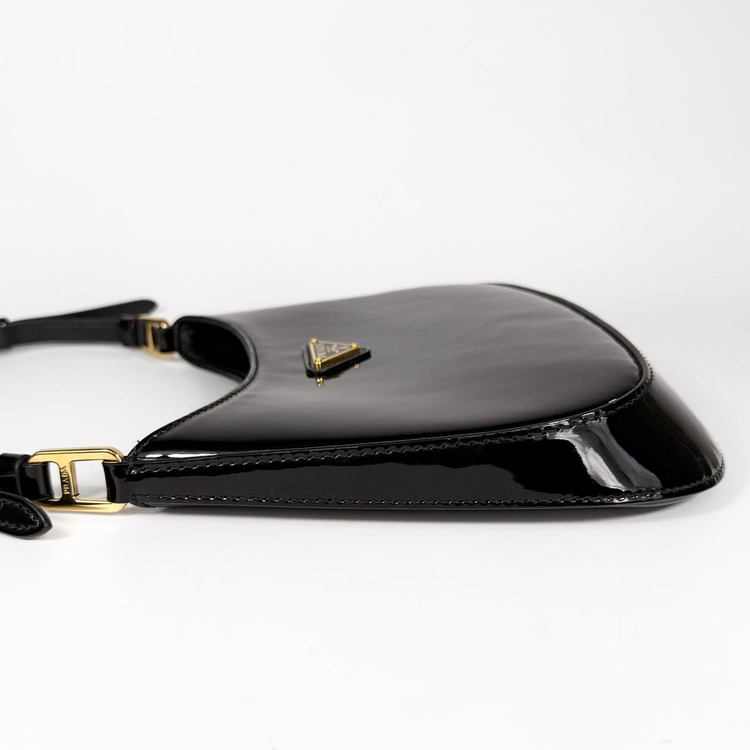 Prada Patent Leather Cleo Shoulder Bag