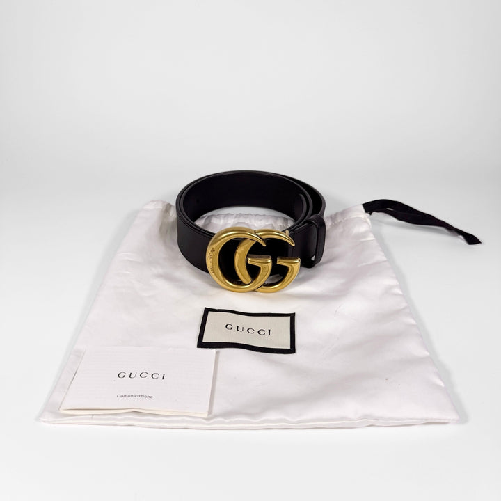 Gucci GG Marmont Smooth Leather Belt 75 30