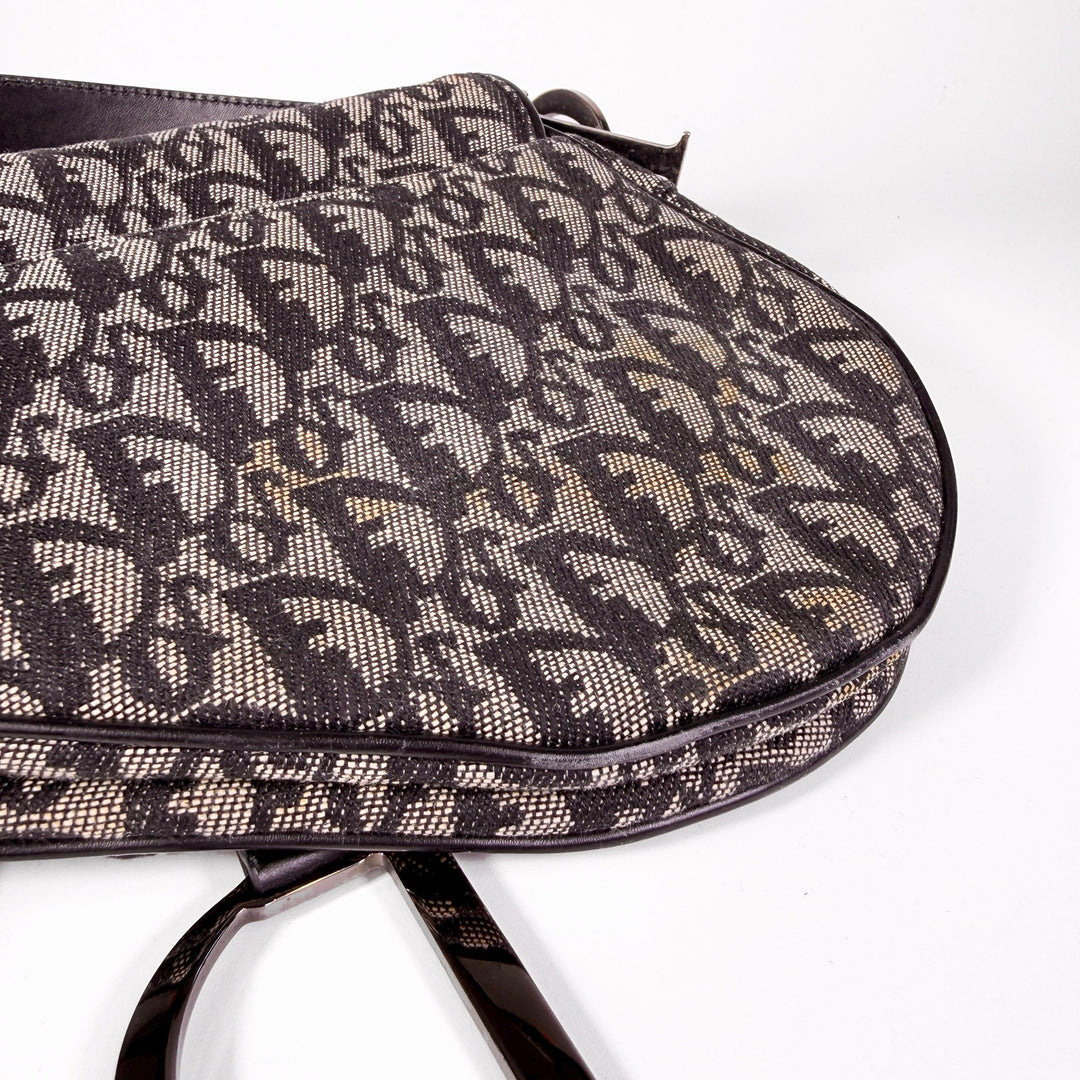 Christian Dior Oblique Canvas Saddle Bag