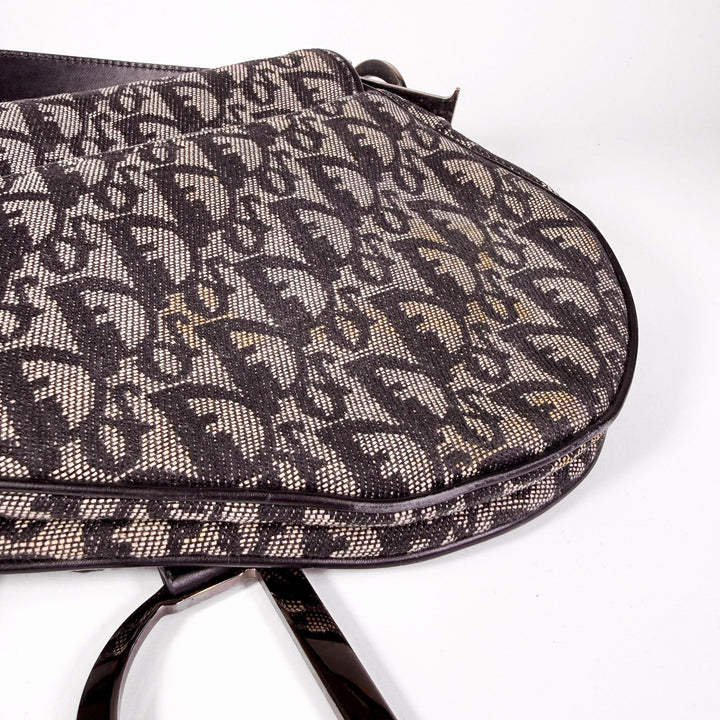 Christian Dior Oblique Canvas Saddle Bag