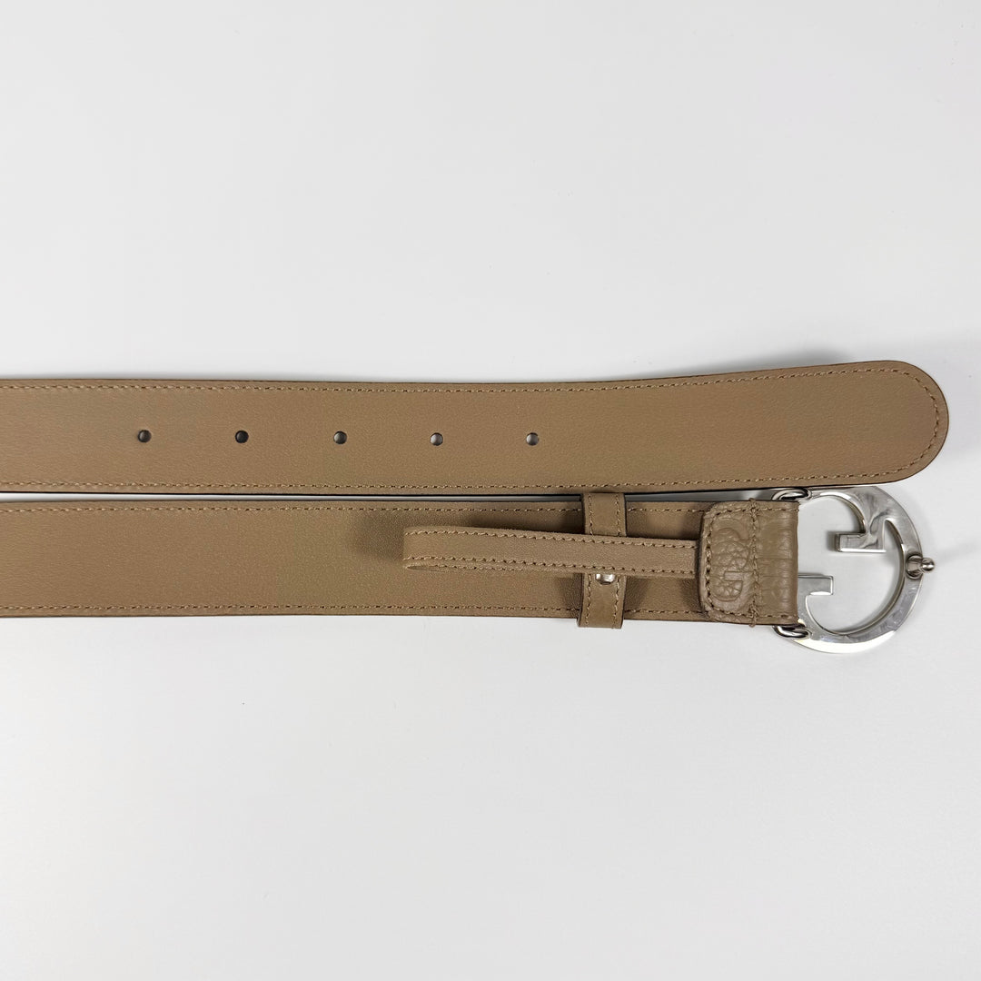 Gucci Blondie GG Embossed Leather Belt 90 36