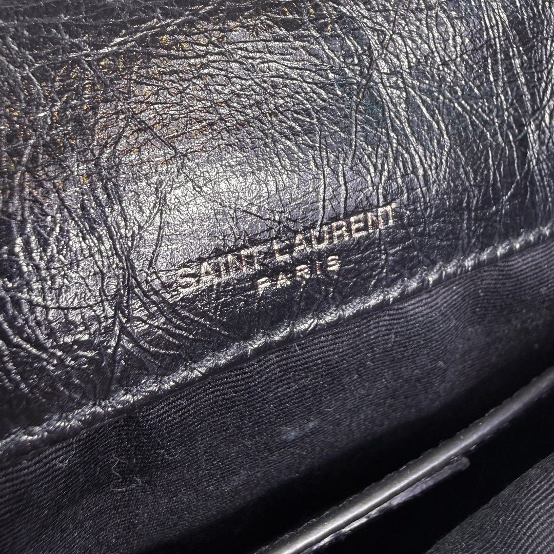 Saint Laurent Crinkled Calfskin Baby Niki Bag