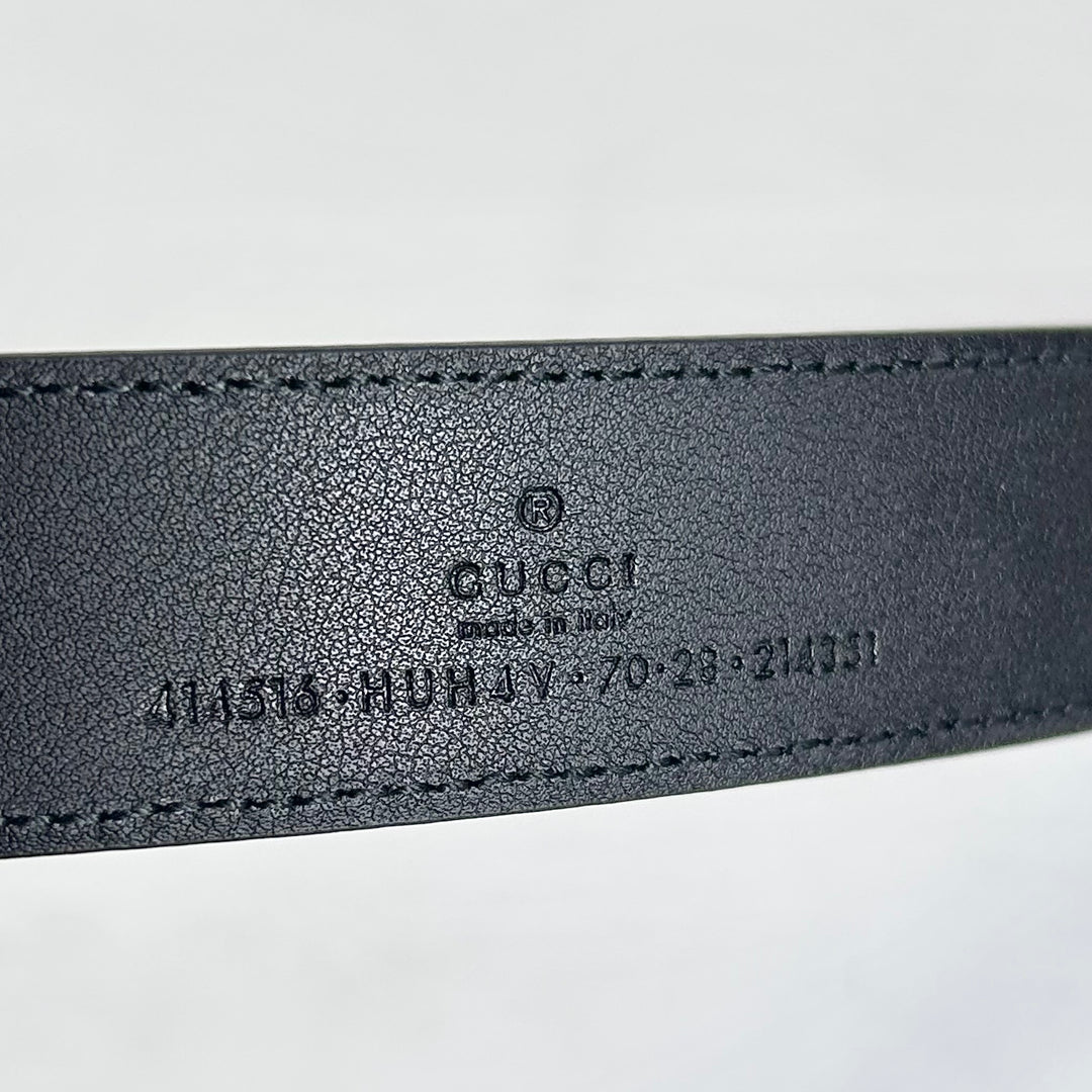 Gucci GG Marmont Monogram Belt Black 70 28