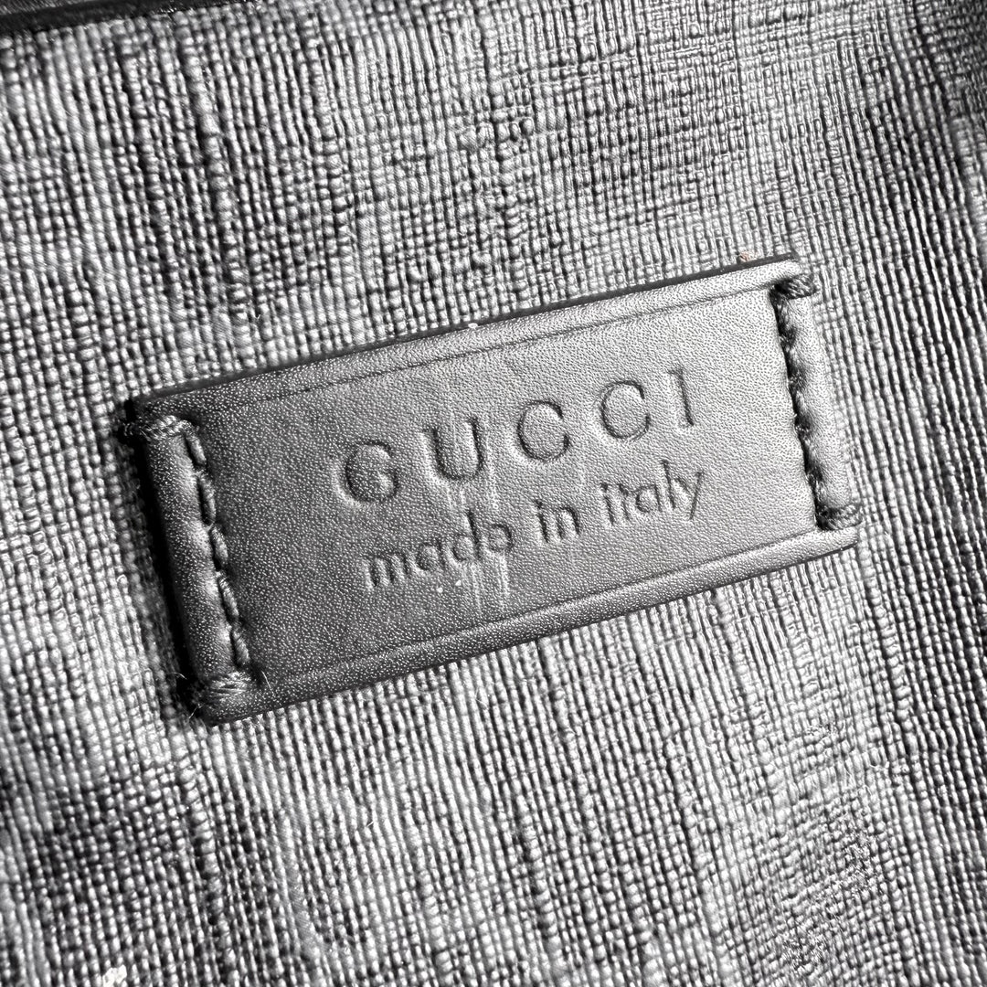 Gucci Black GG Supreme Large Duffle Bag