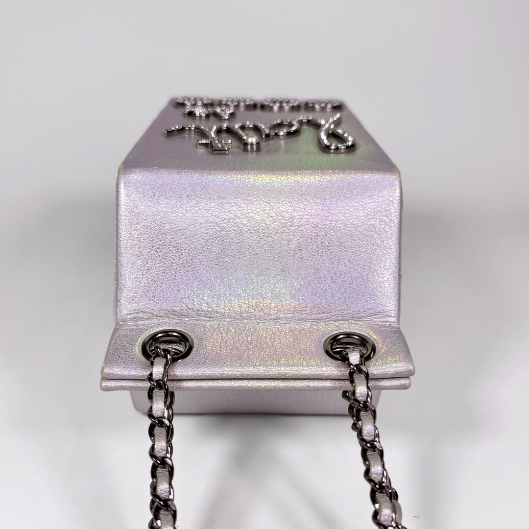 Chanel Iridescent Goatskin Lait De Coco Milk Carton Bag
