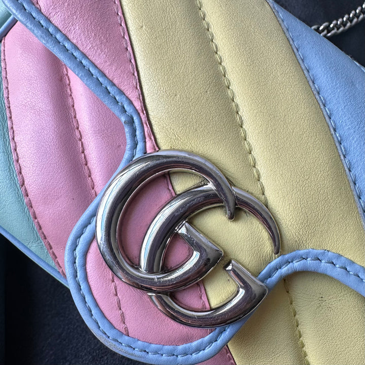 Gucci GG Marmont Rainbow Super Mini Crossbody