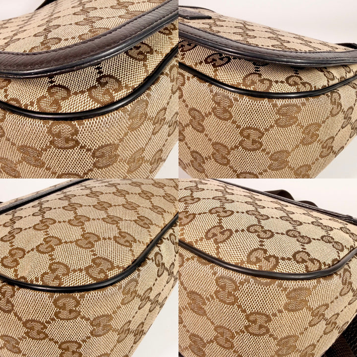 Gucci GG Supreme Canvas Flap Messenger Bag