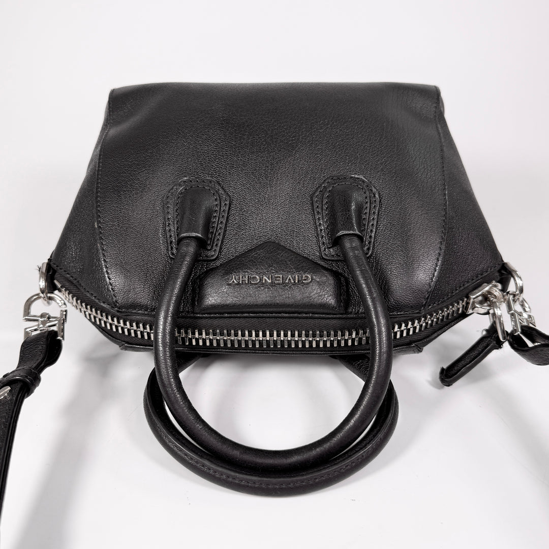 Givenchy Grained Leather Mini Antigona Bag