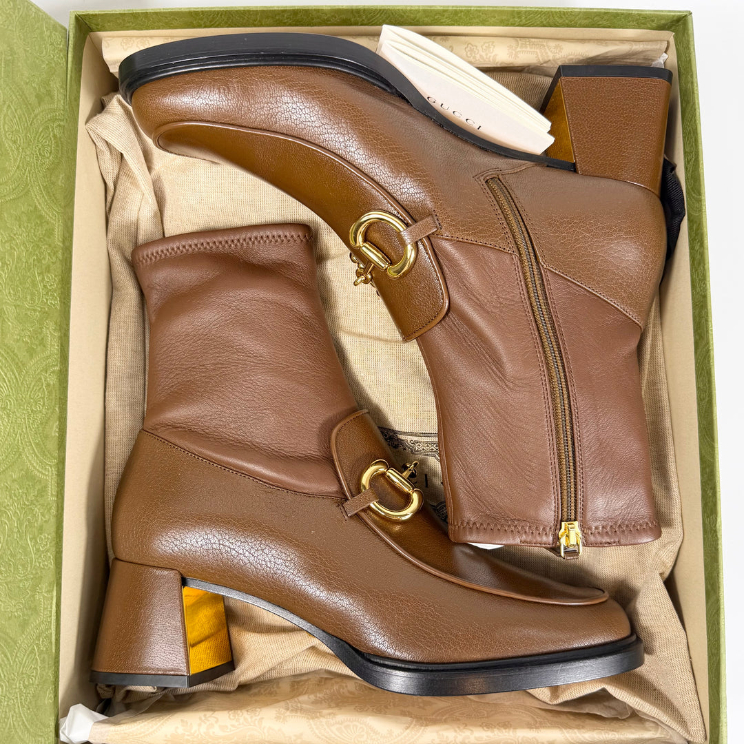 Gucci Horsebit Leather Ankle Boot - Women’s 9