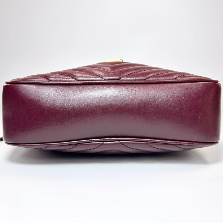 Saint Laurent Medium Lou Camera Bag Burgundy