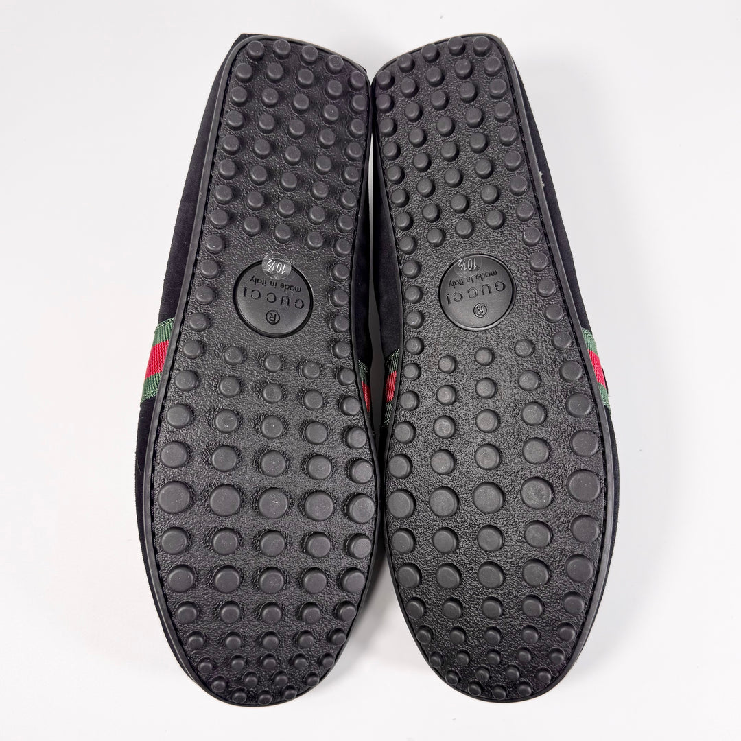 Gucci Suede Web Driver Loafer - Men’s 11