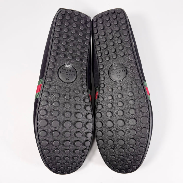 Gucci Suede Web Driver Loafer - Men’s 11
