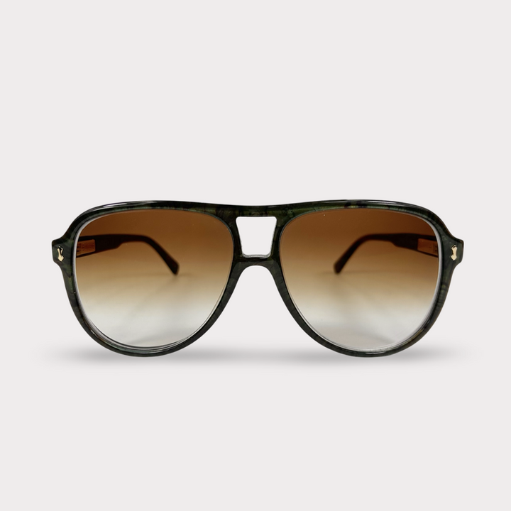 Gucci Brown Aviator Sunglasses GG1044O